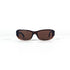 Vuarnet 619 brun, vue frontale sur fond blanc