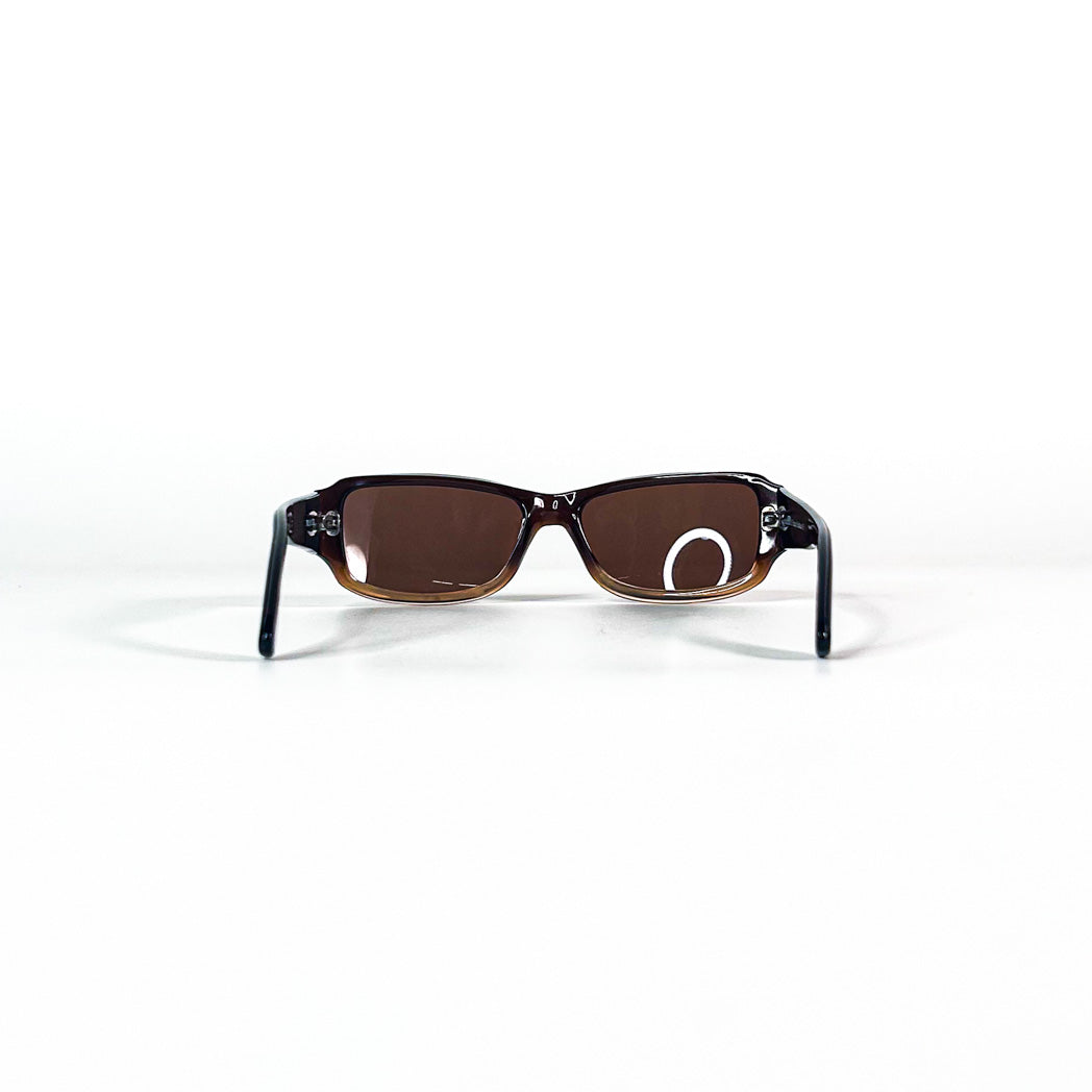 Vuarnet 619 brun, face rectangulaire étroite