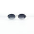 Lunettes Paco Rabanne PR-9302 ovales métal argent, vue de face