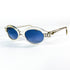Profil Nouvelle Vague Viola cristal transparent verres bleu