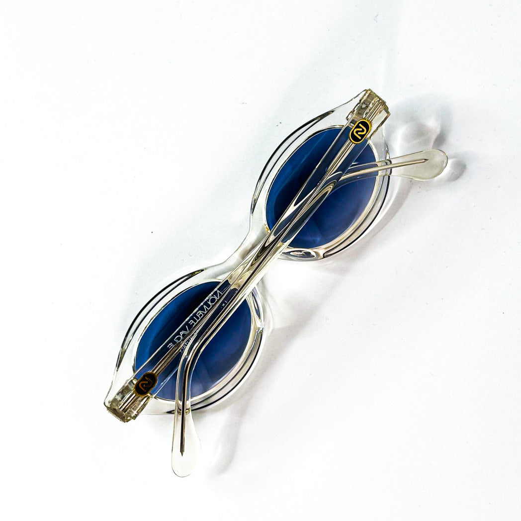 Nouvelle Vague S.11 Viola cristal transparent verres bleu vue dessus