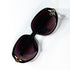 Christian Dior 2320 90 lunettes ovale noire CD sur branche dorée vue dessus