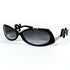 Vue 3/4 lunettes Miki M0165 ovales noires vintage