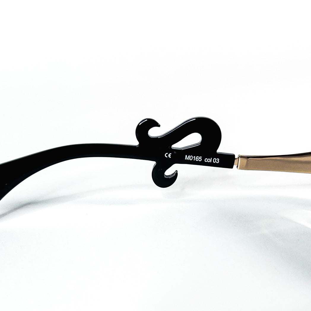 Branche lunettes Miki M0165 col 03 noire avec décor arabesque