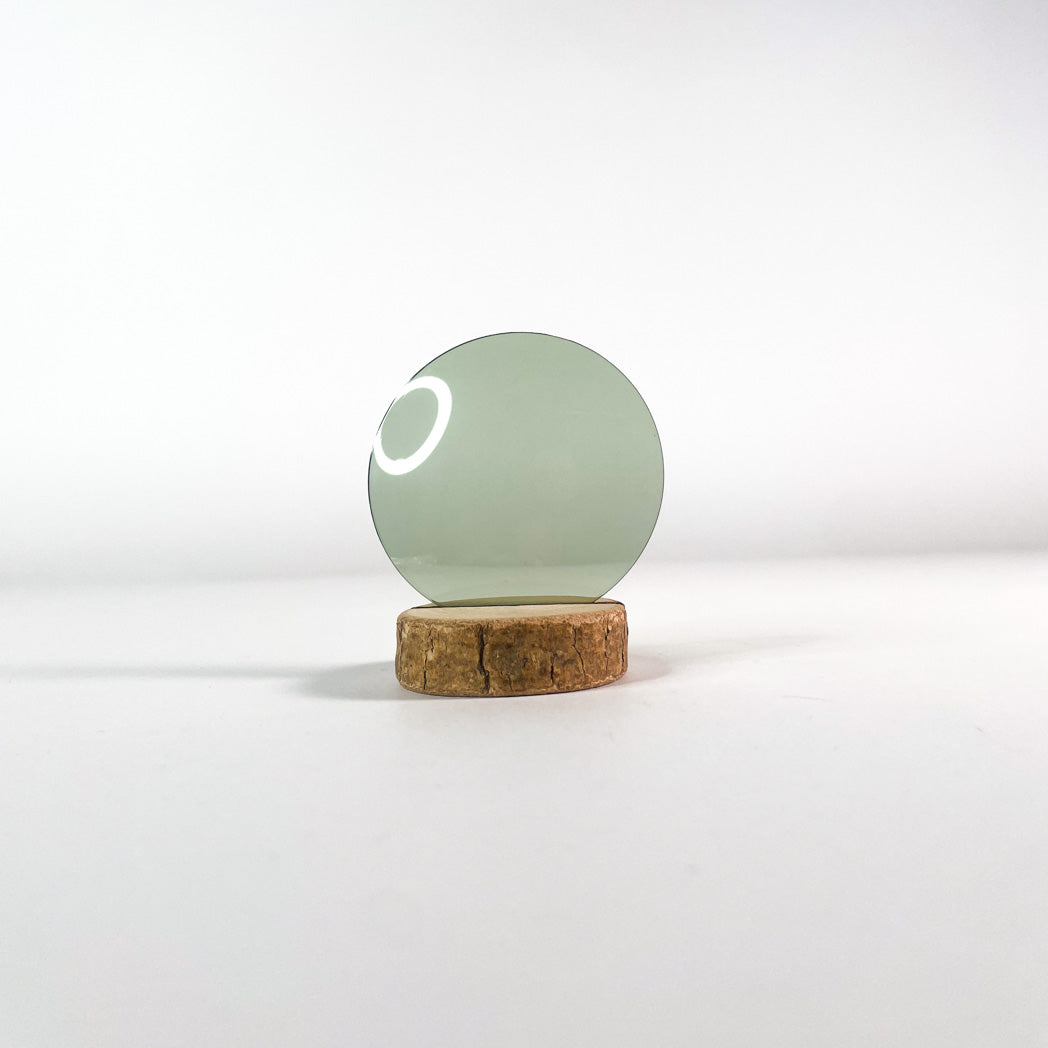 Verre de lunettes de soleil vert clair