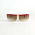 Lunettes Missoni M 187/S monture métal doré et acétate rouge vue de face