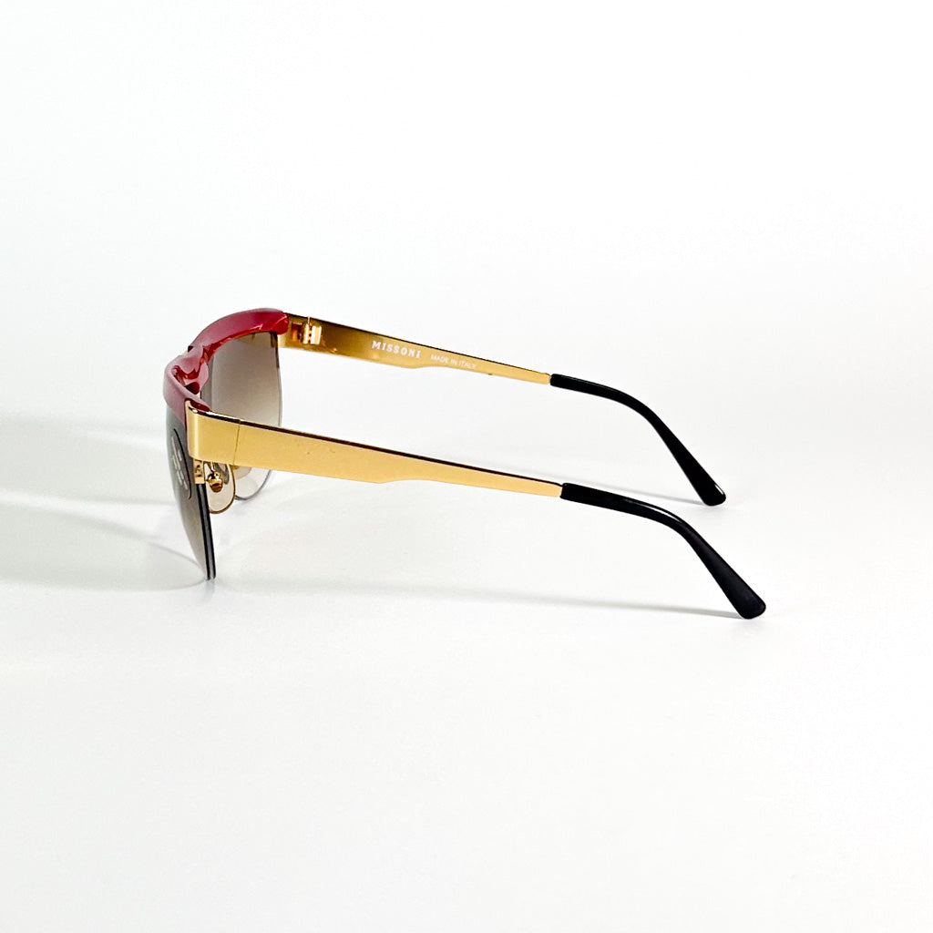 Lunettes Missoni M 187/S design rond élégant fabrication italienne