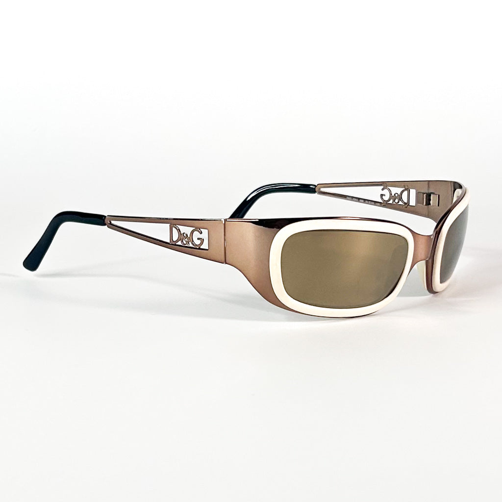Profil inverse des branches des lunettes Dolce & Gabbana D&G vintage