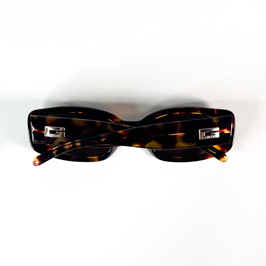 Profil latéral lunettes Gucci GG 2409 vintage écaille