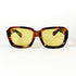 Lunettes vintage écaille à verres jaunes vue de face