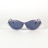 Détail branche gauche lunettes vintage Silhouette 90s violet métallique