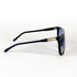 onture lunettes vintage bleu modèle T.m, vue de face avec dégradé de verres
