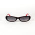 Lunettes Moschino MO02203 vue de profil avec branches rouge et noire