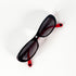 Monture Moschino MO02203 détails logo sur branche rouge