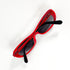 Lunettes de soleil vintage Moschino MO02203 rouge et noir vue de face