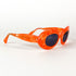 face ovale lunettes vintage alain mikli orange