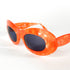 profil gauche lunettes vintage alain mikli orange handmade