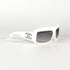 Vue trois-quarts des lunettes Chanel 5141 C716/11, logo Chanel argenté visible