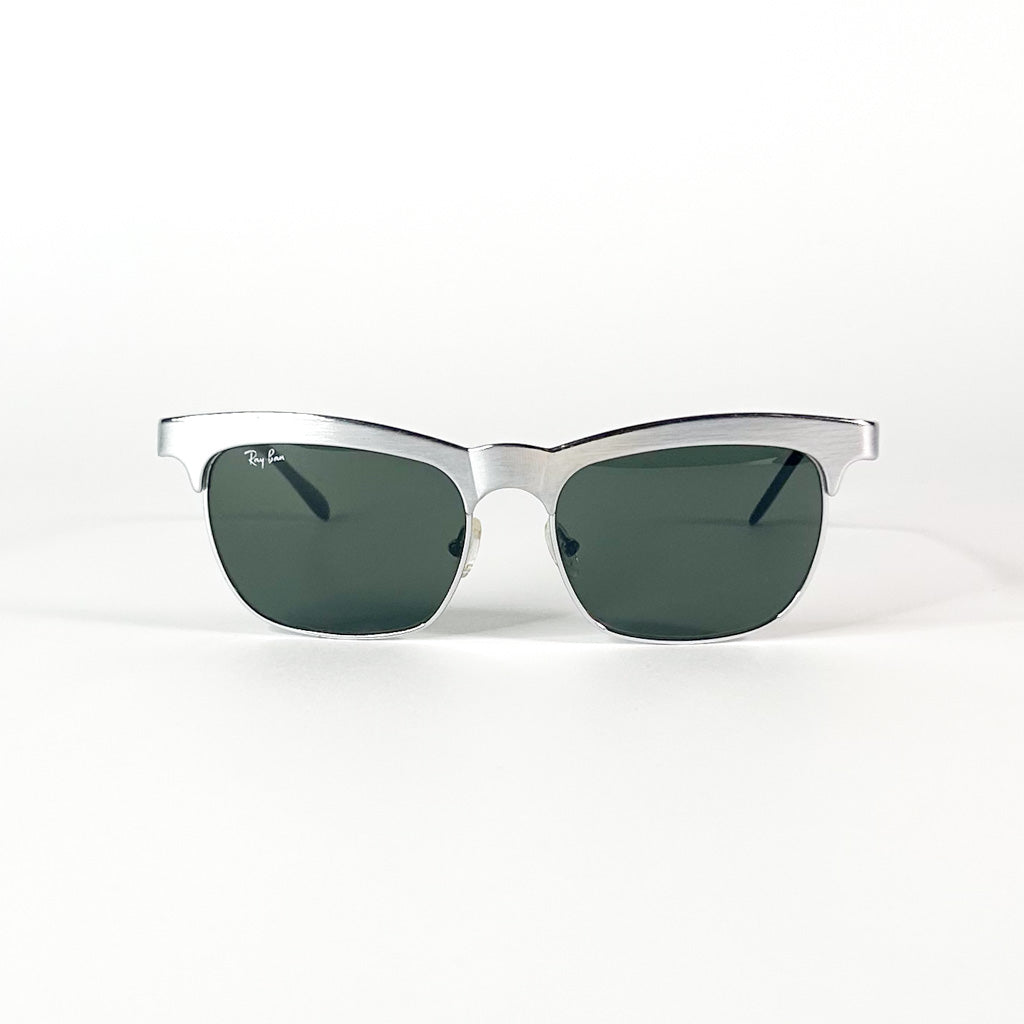 Lunettes Ray-Ban Clubmaster métal brossé – vue de face