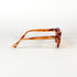 Lunettes rétro ambre – branches épaisses et charnières rivetées