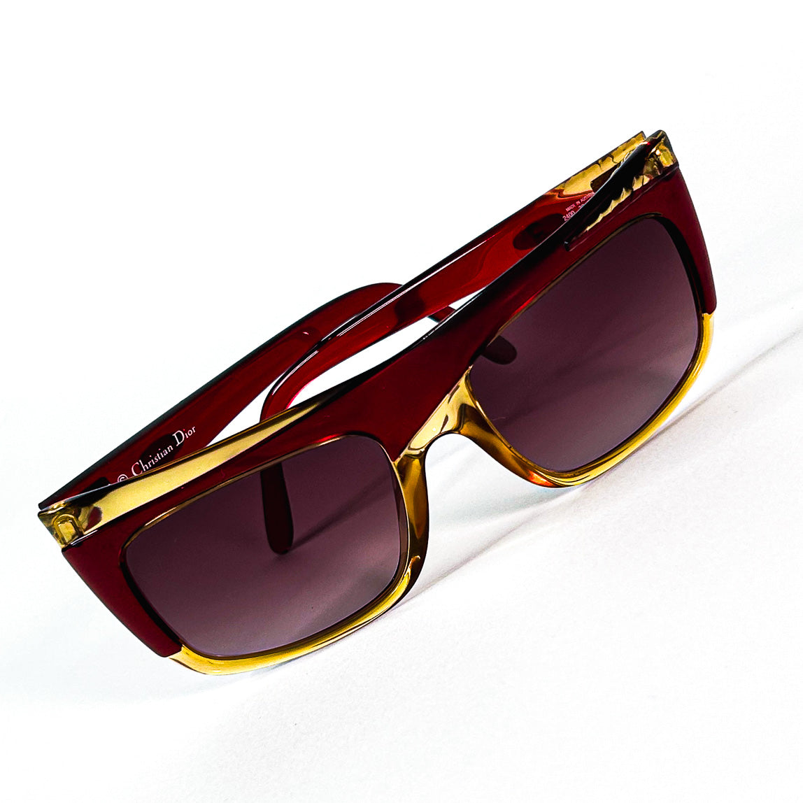 lunettes Dior 2400 repliées vue de dessus