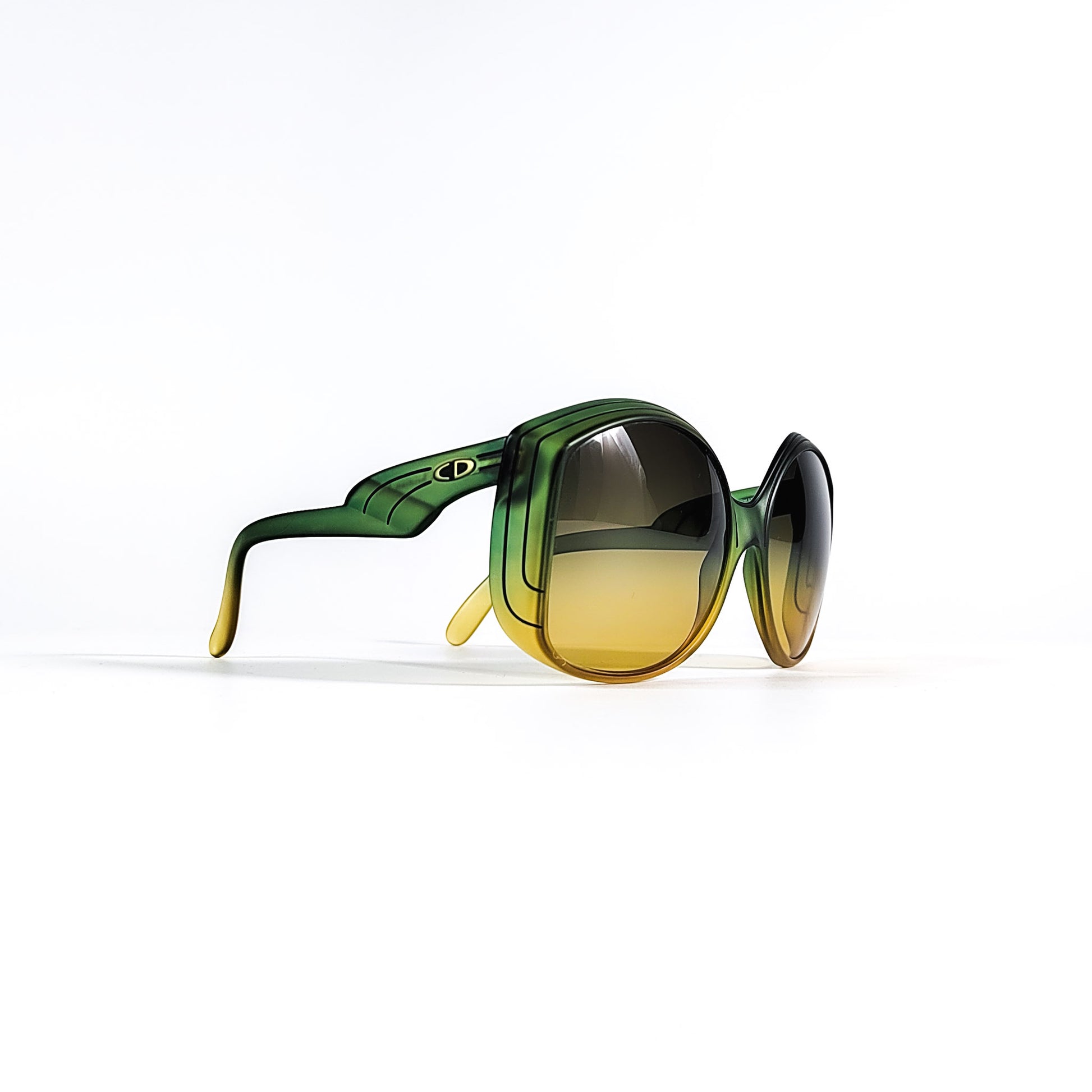Lunettes de soleil Dior 2041 51 vert dégradé face oversize