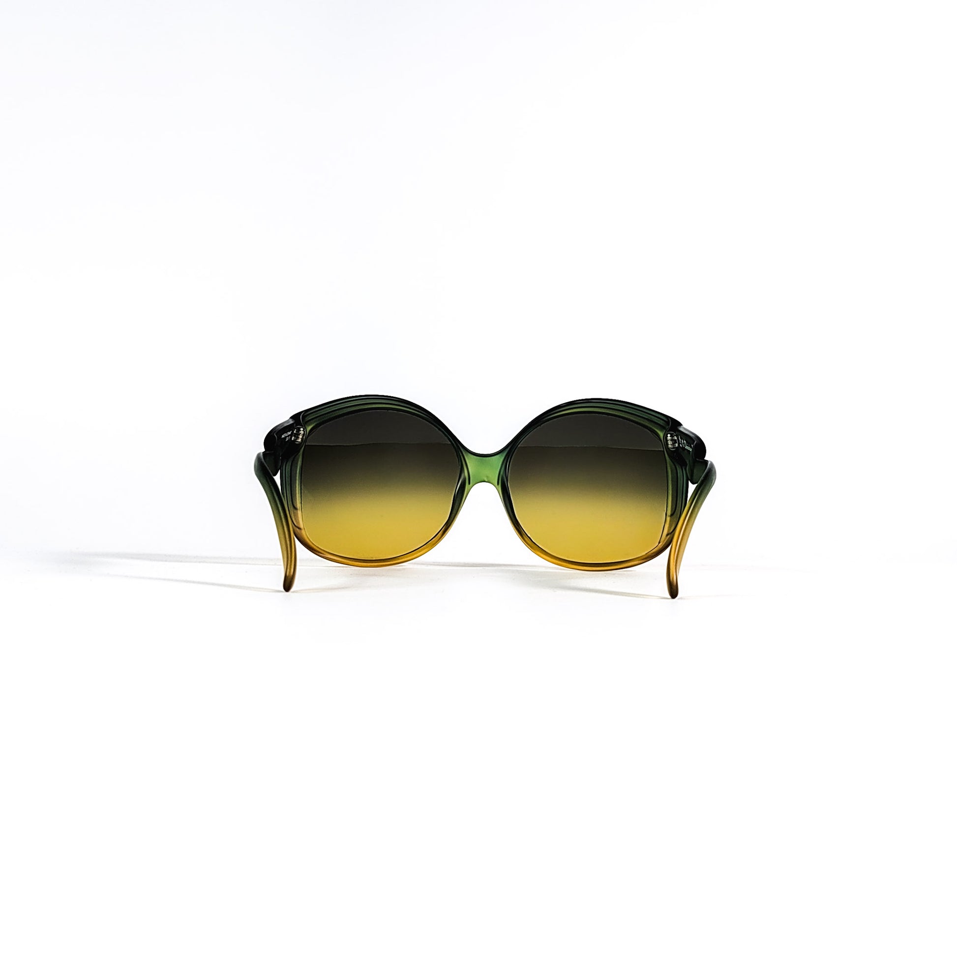 Lunettes de soleil Dior 2041 51 vert dégradé vue arrière oversize