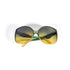 Lunettes de soleil Dior 2041-51 vert dégradé face oversize