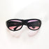 Dolce & Gabbana DG 728S vue de dessus, ouverte à plat avec verres rose et inscriptions visibles