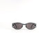 Lunettes vintage Jean Paul Gaultier 58-5101 vue de face, monture ovale métal noir satiné branches ajourées