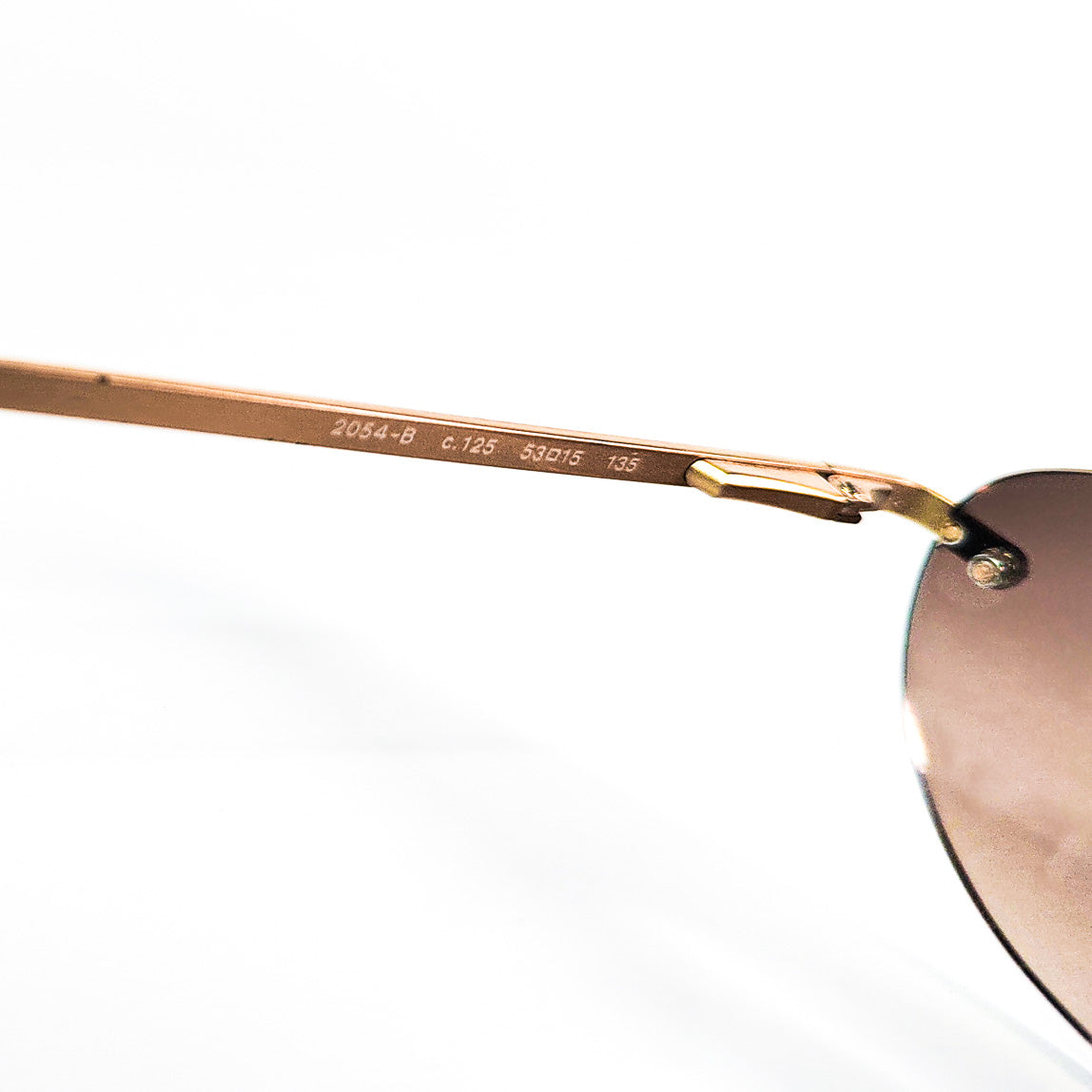 lunettes vintage chanel 2054-B C125 doré – référence gravée 2054-B