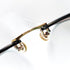 lunettes vintage chanel 2054-B C125 doré strass – pont gravé chanel