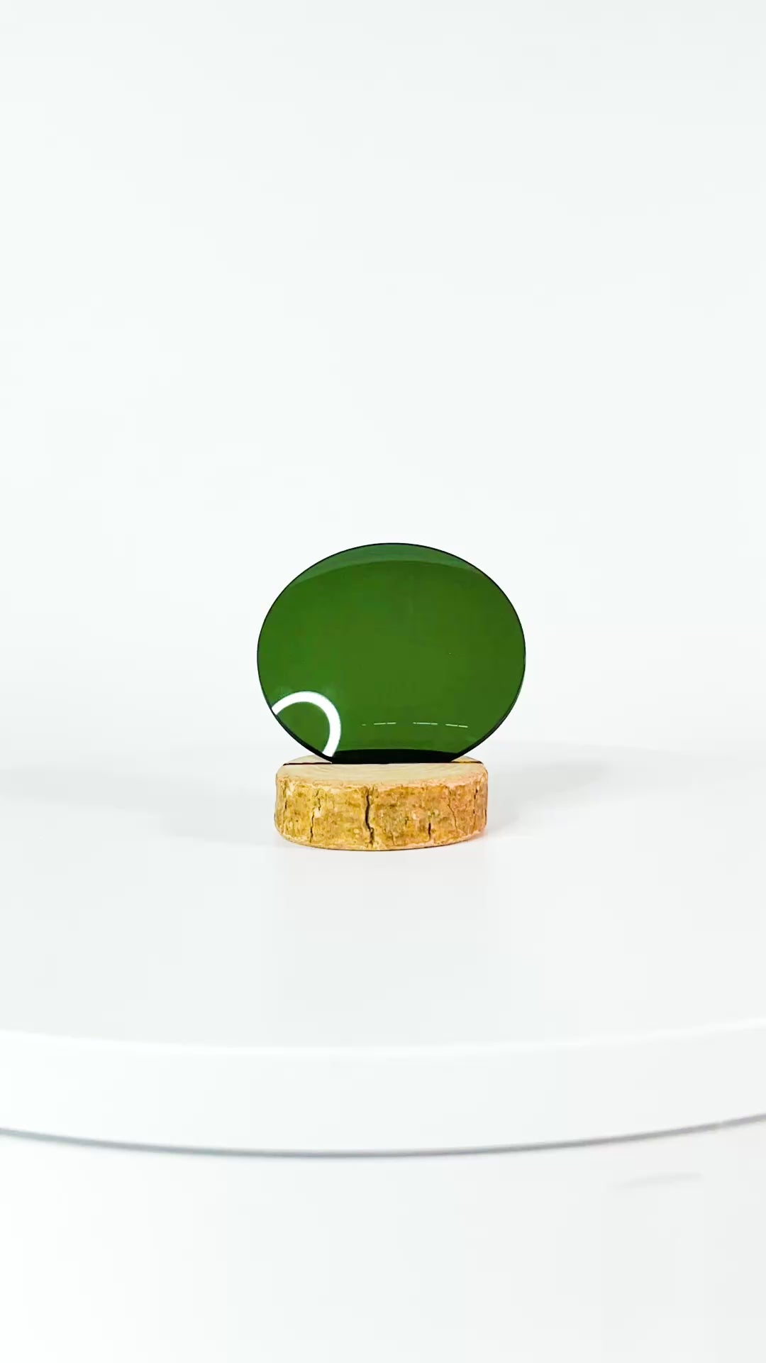 Verre vert forêt uni