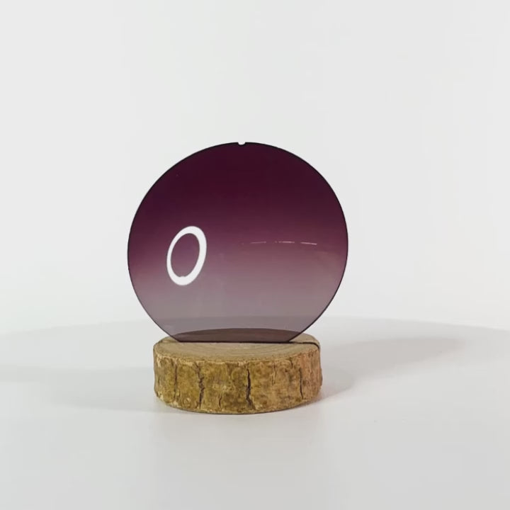 Verre bordeaux dégradé