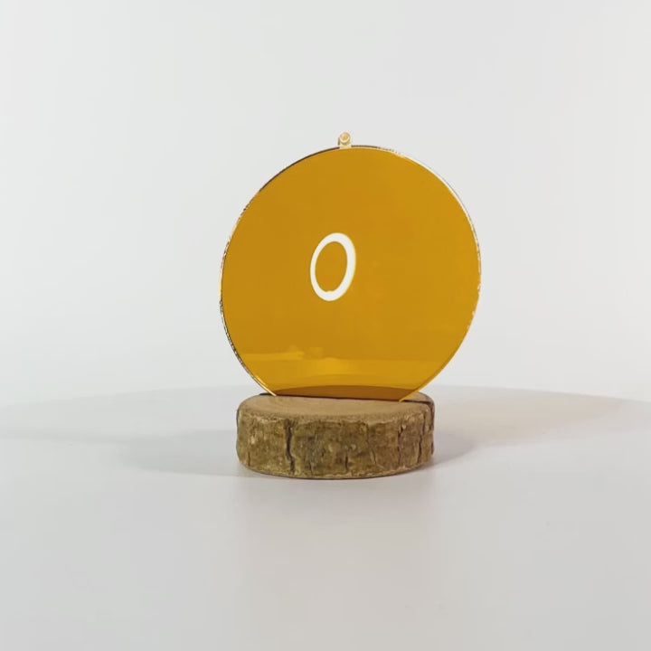 Verre orange uni