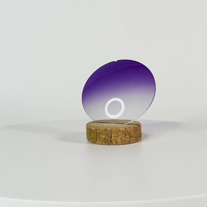 Verre violet dégradé