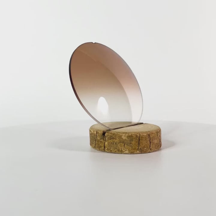 Verre brun clair dégradé