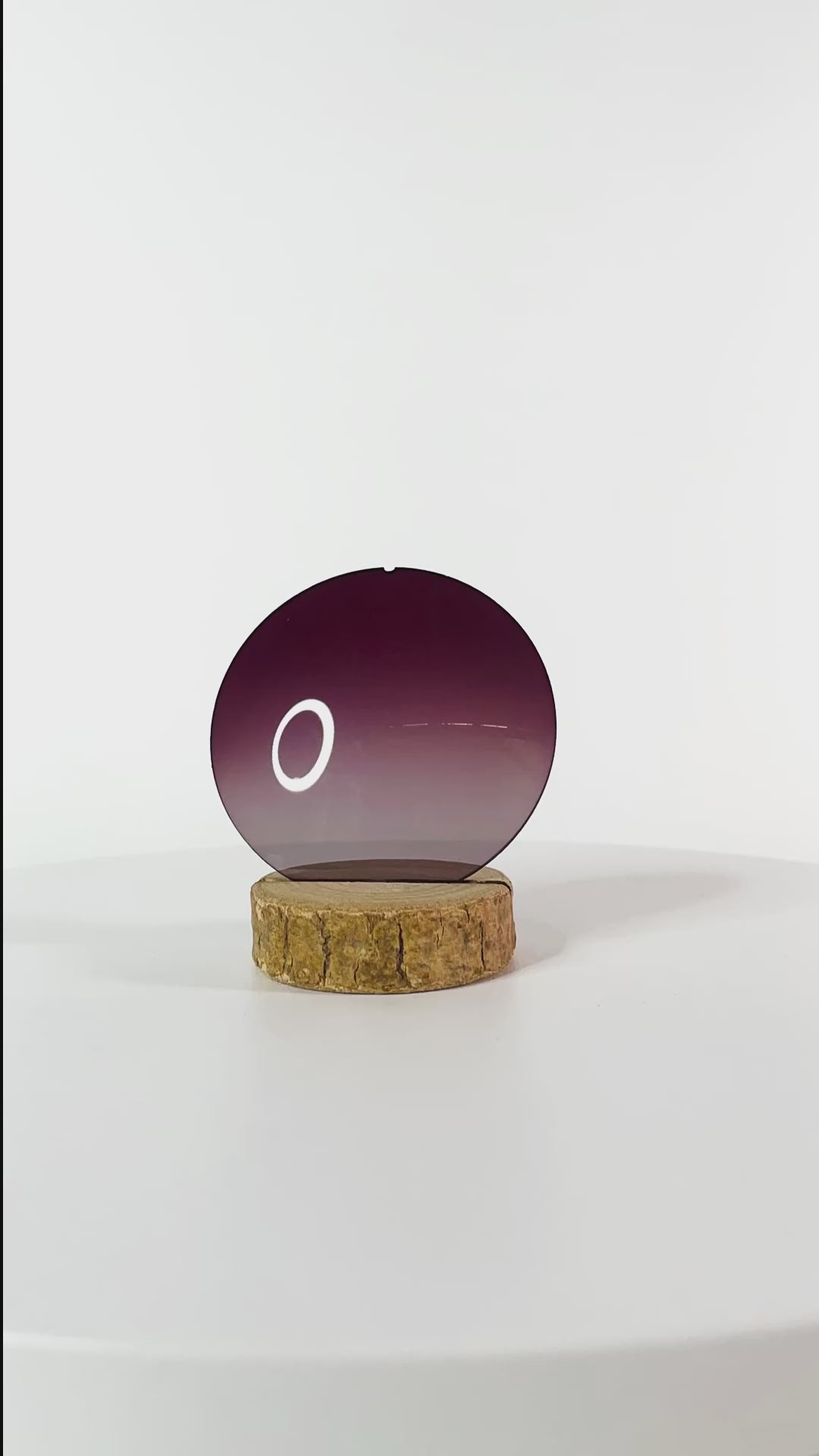 Verre bordeaux dégradé