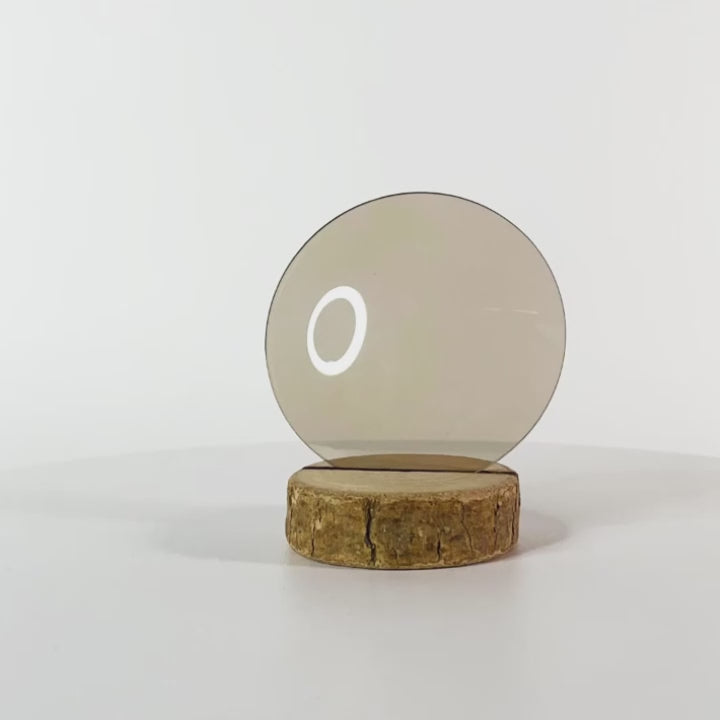 Verre brun clair uni