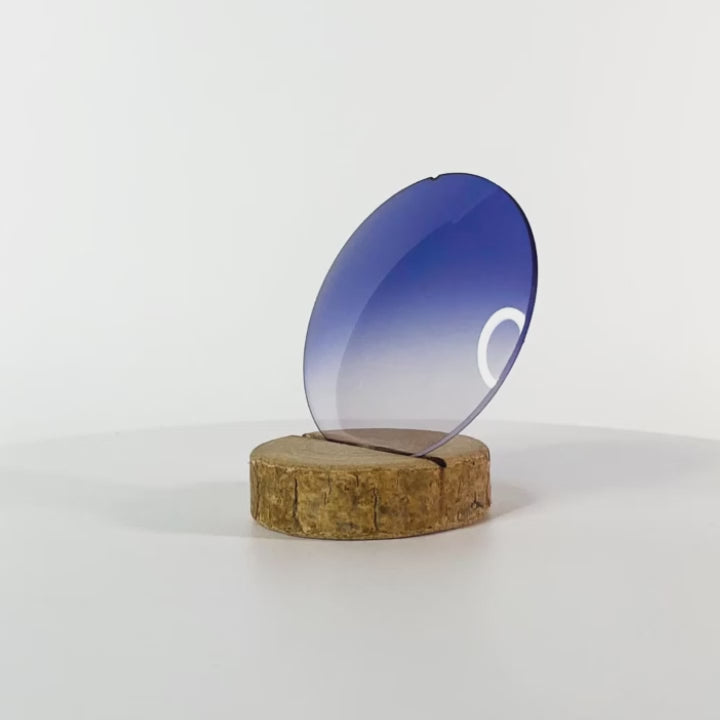 Verre bleu dégradé