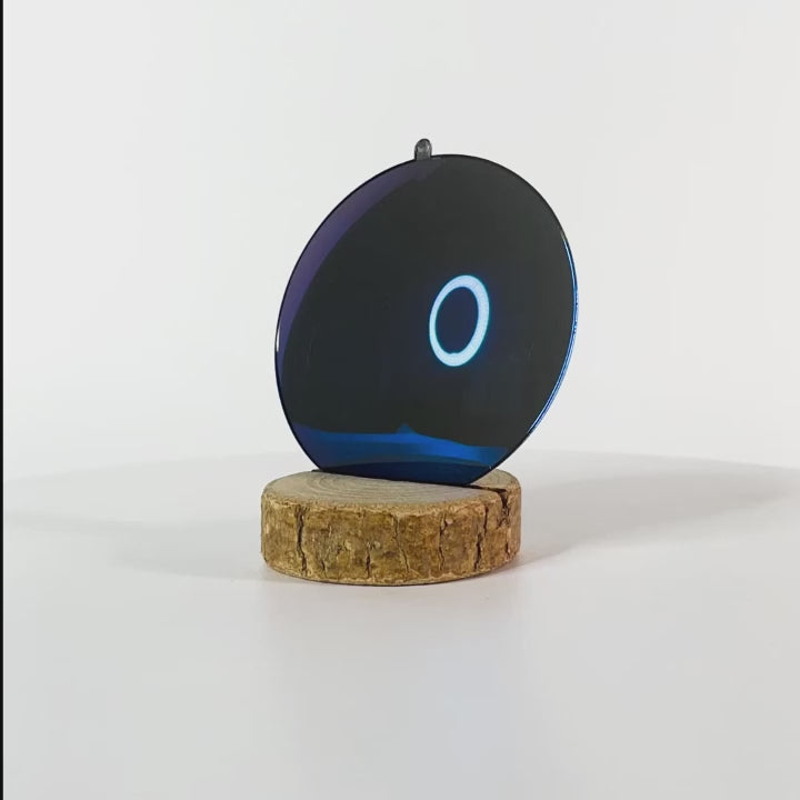 Verre bleu miroir