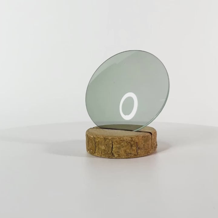 Verre vert clair uni