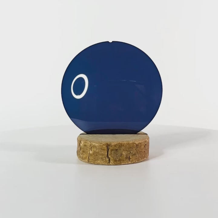 Verre bleu foncé uni