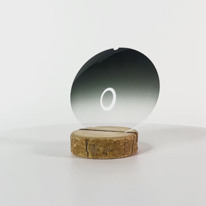 Verre vert foncé dégradé