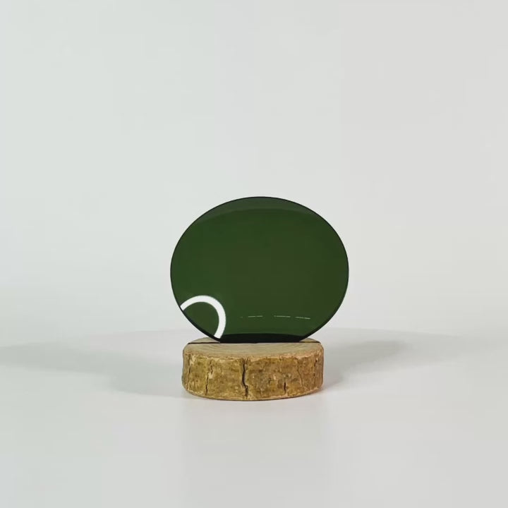 Verre vert forêt uni